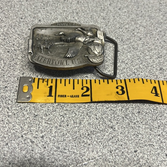 1991-1992 Limited Edition 1 Of 4000 Pintails Waterfowl USA Pewter Belt Buckle - Picture 3 of 4